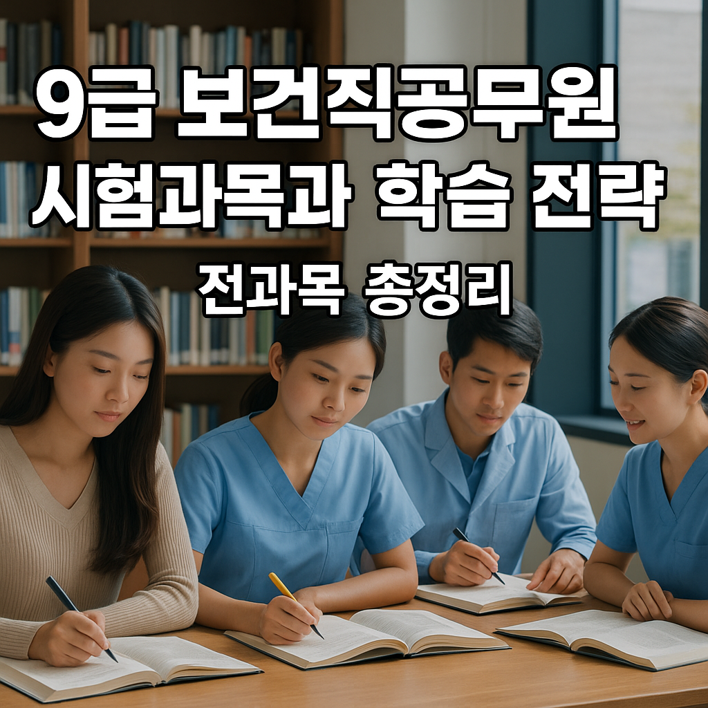 9급 보건직공무워 시험과목과 학습 전략