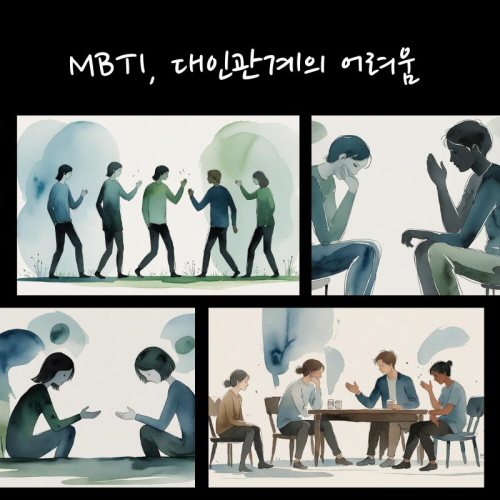 대인관계에 대한 어려움에 대한 그림