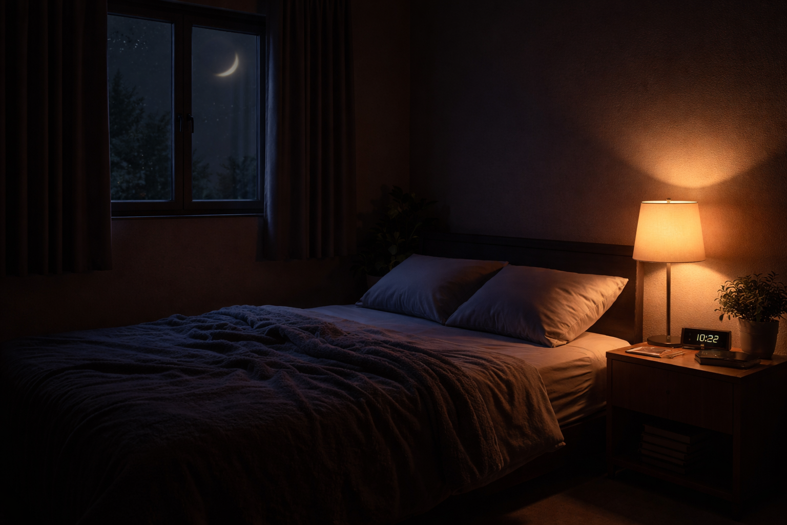 잠자는분위기 침실