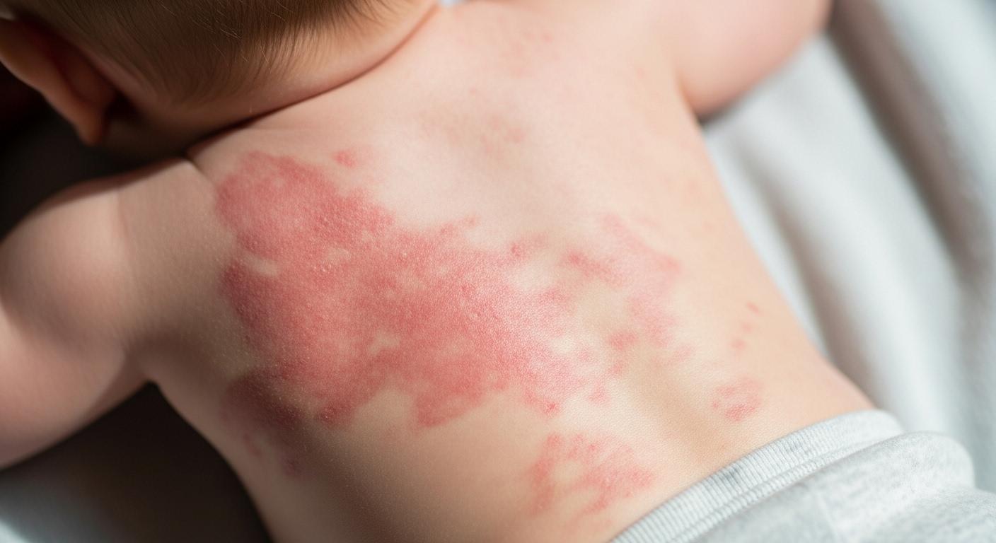 아기 피부 건선