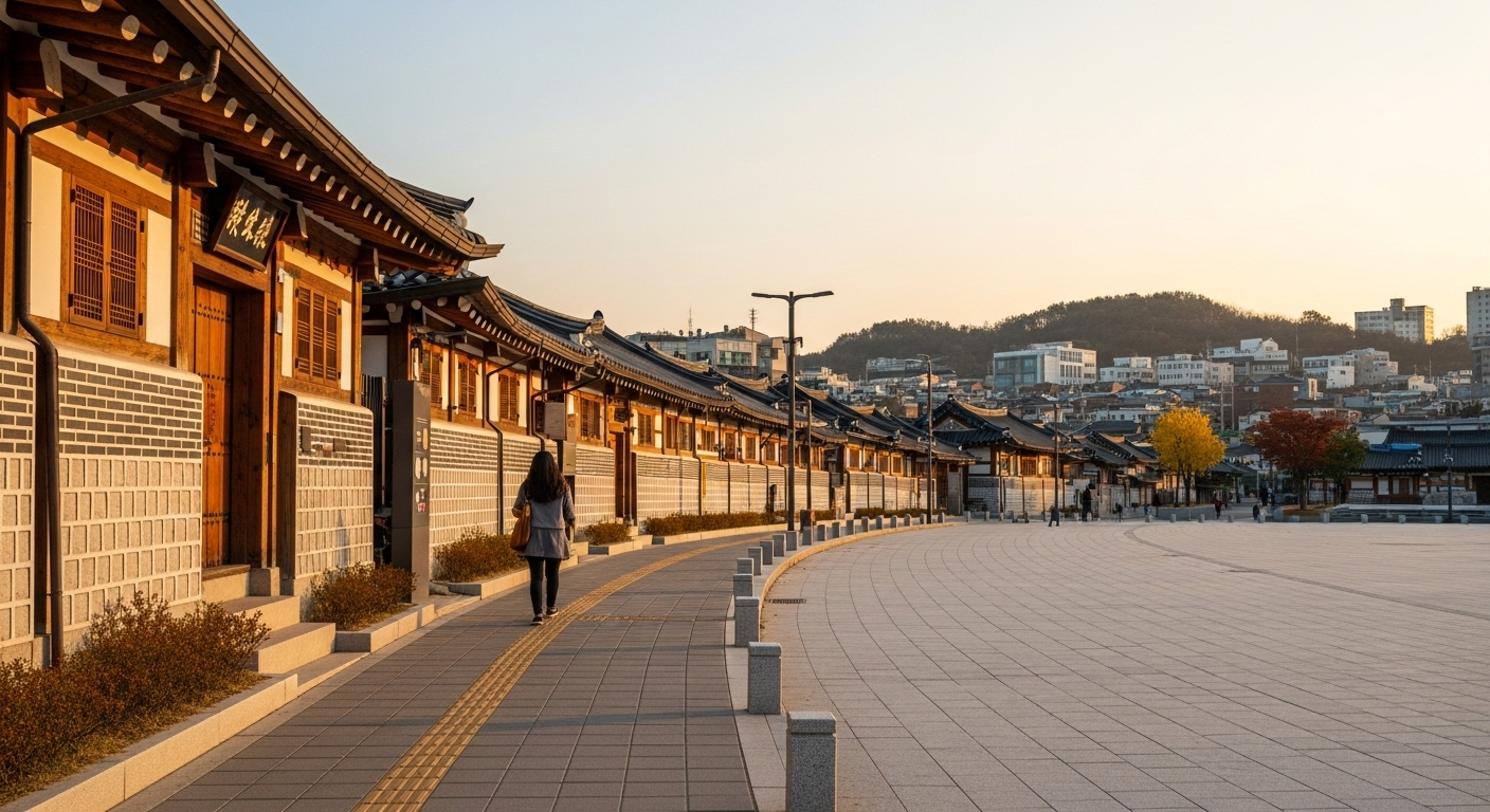 문화와 역사의 중심 보행 축'