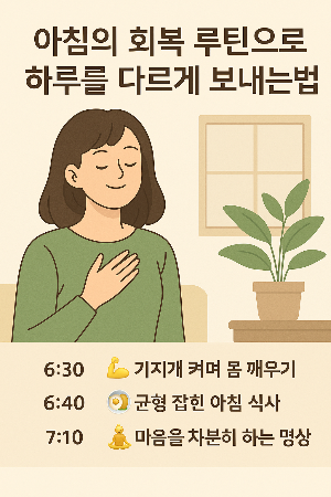 아침의 회복 루틴