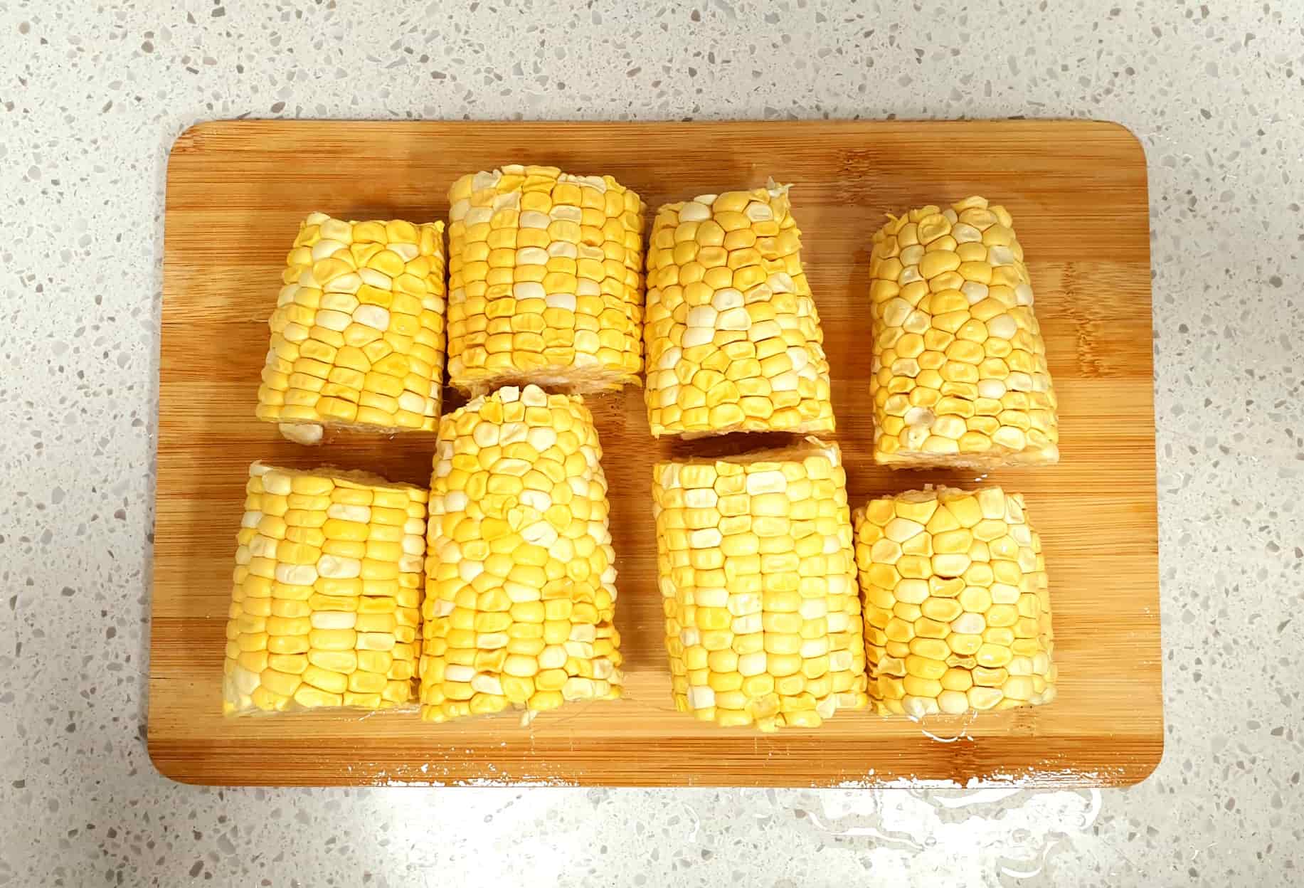 옥수수 자르기