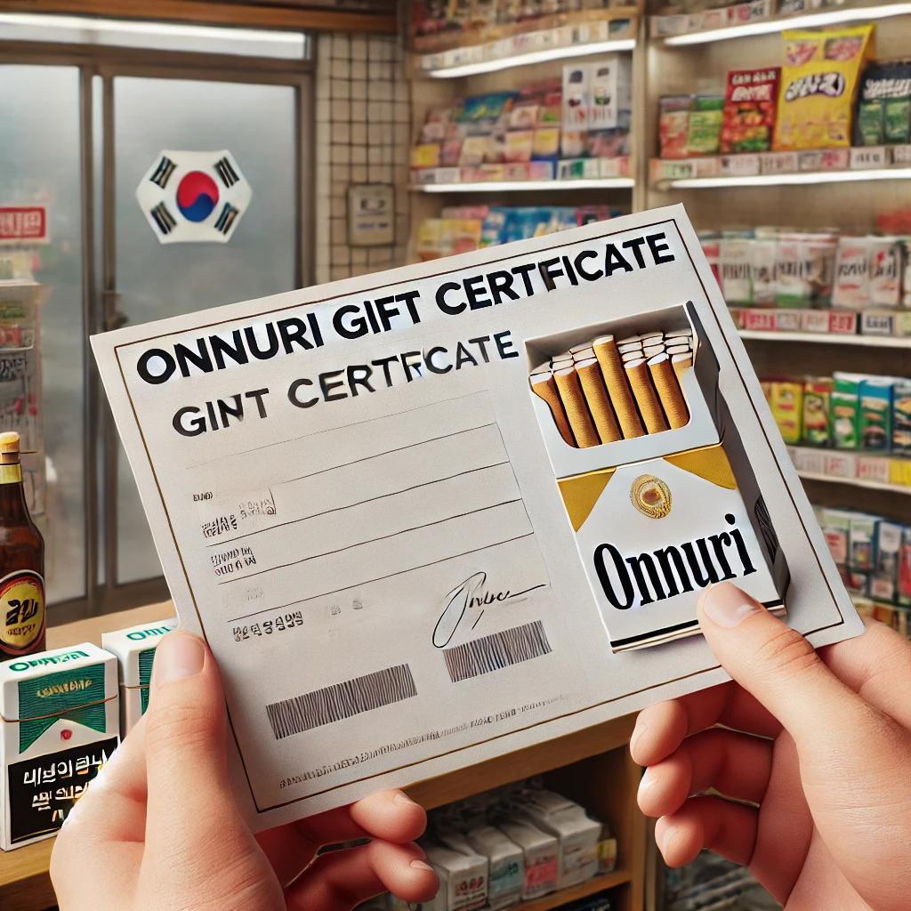온누리 상품권 담배
