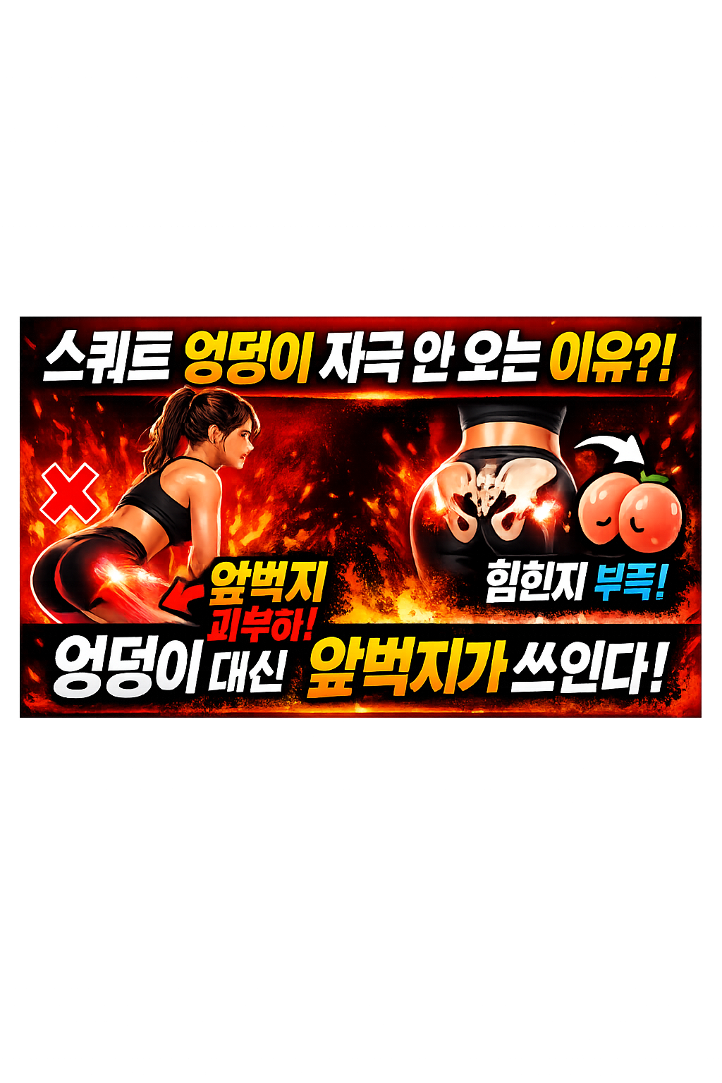 스쿼트 엉덩이 자극 안 오는 이유: