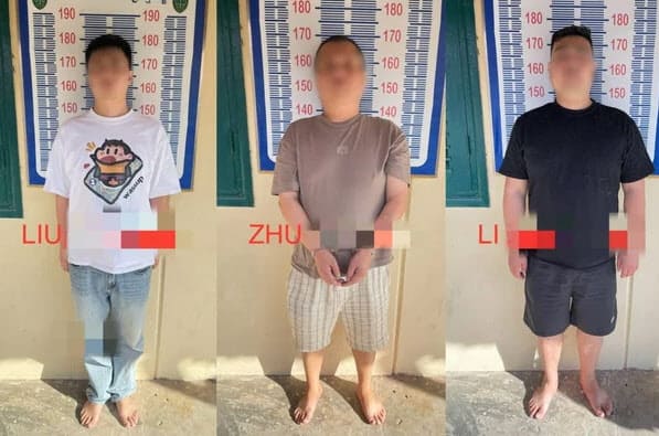 한국인 대학생 박모씨(22) 살인 혐의로 기소된 중국인 용의자 3명.