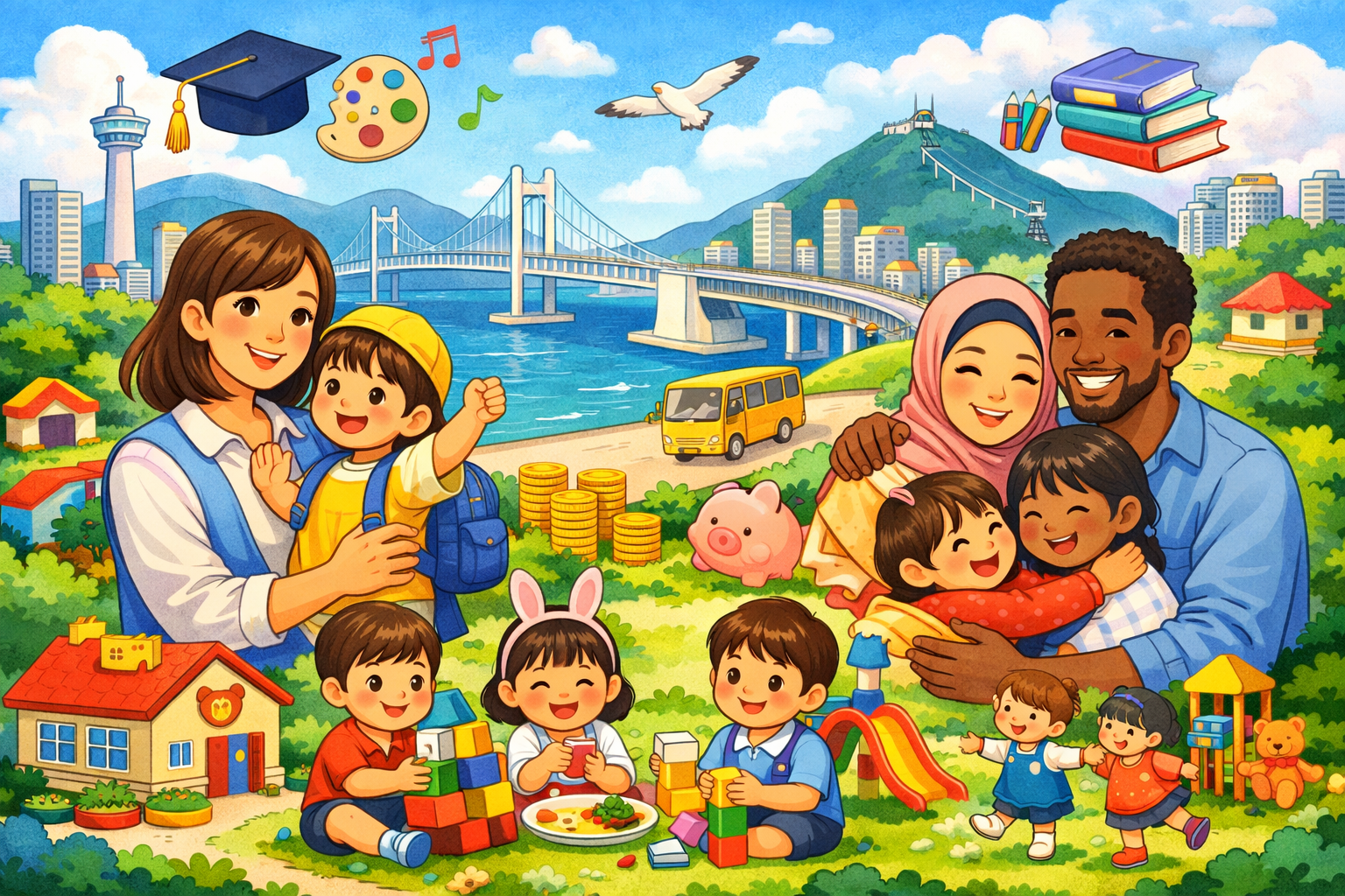 2026년 부산 어린이집 전면 무료 확정|외국인 보육료 월 10만원 지원까지 총정리 관련 사진