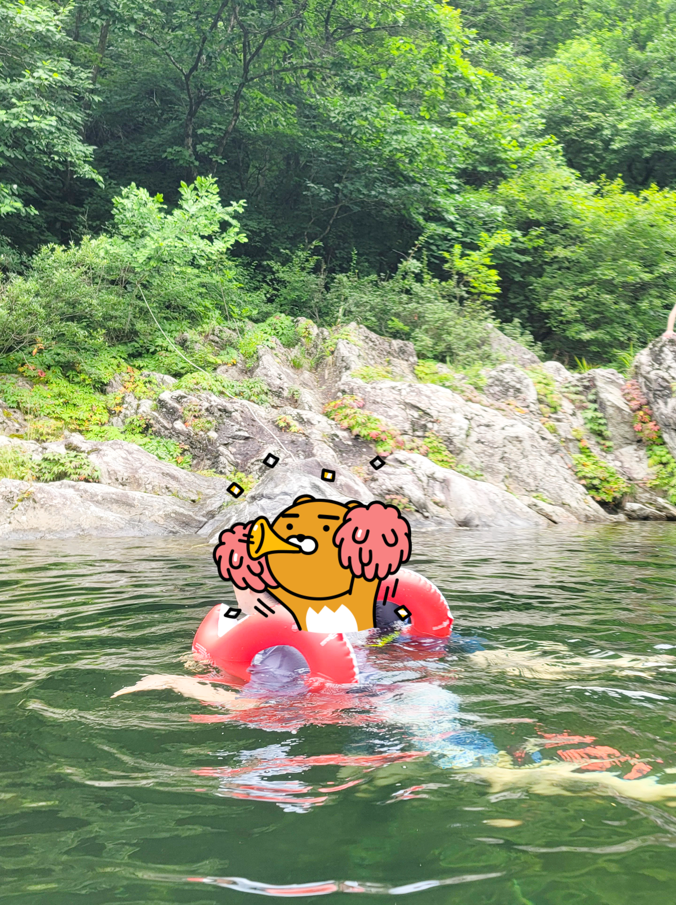 성인도 충분히 즐길 수 있는 물 깊이가 보임