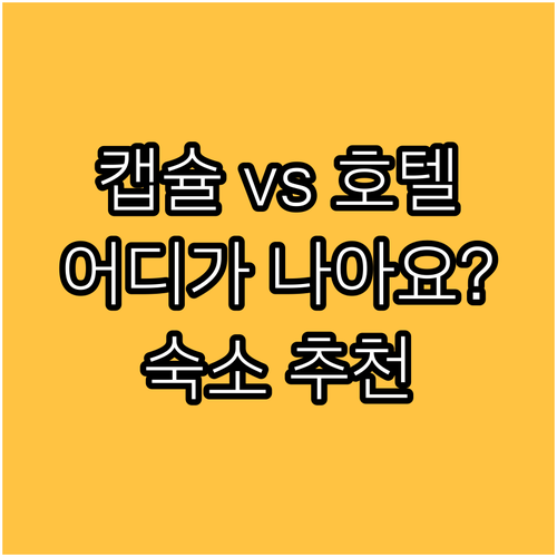 우수아이아 호텔 캡슐 호스텔 비교분석