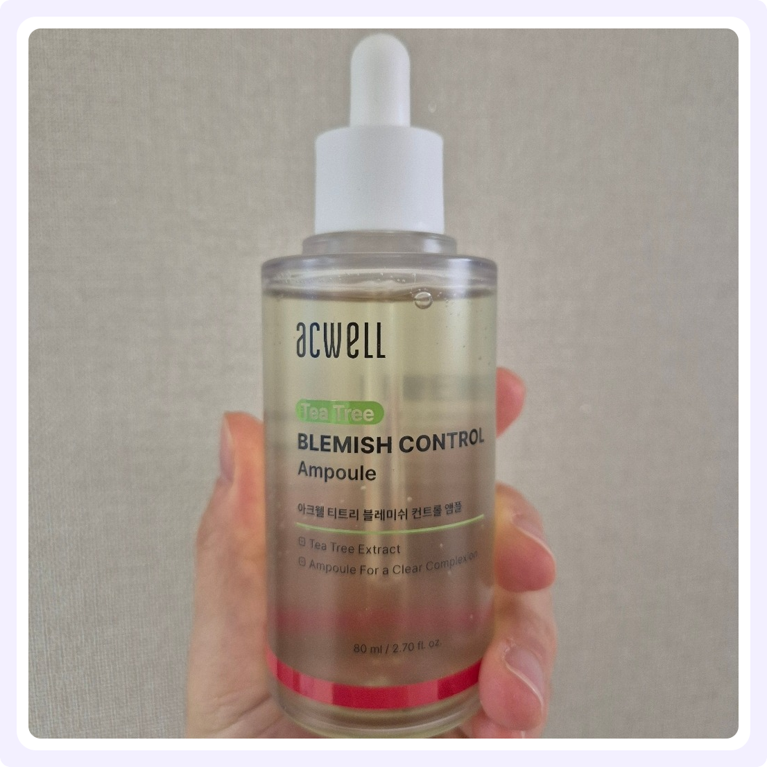 아크웰 티트리 블레미쉬 컨트롤 앰플, 1개, 80ml
