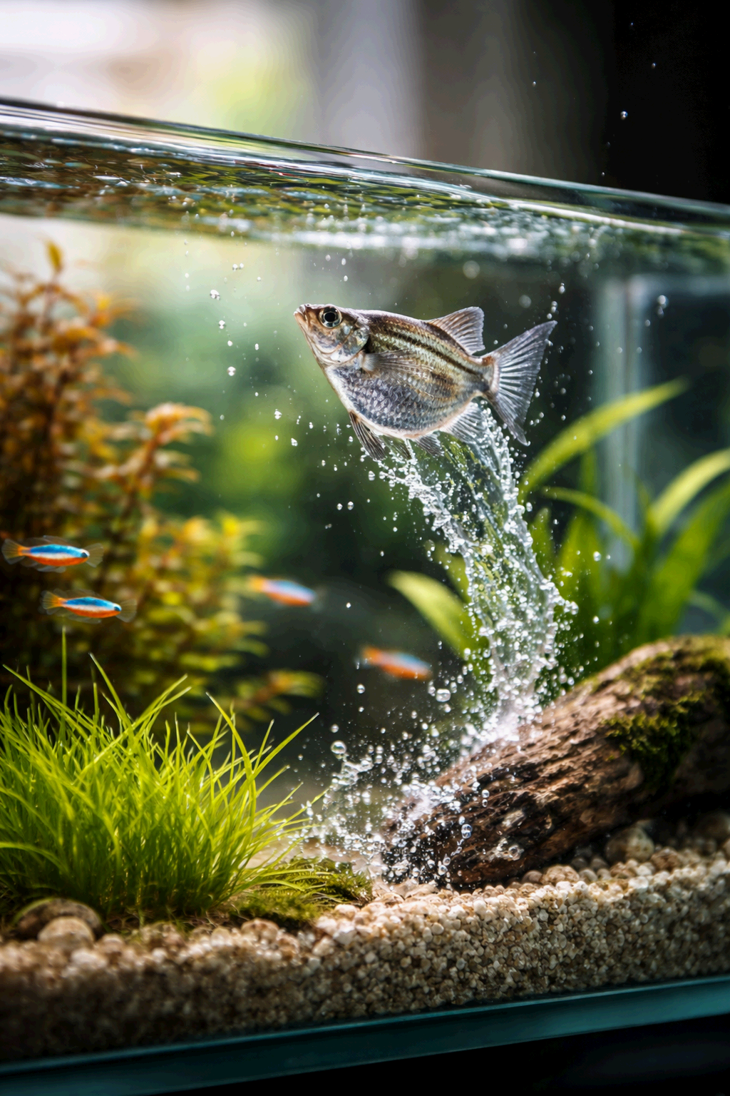 도끼고기는 왜 수조 밖으로 뛰어오를까? 초보자를 위한 도끼고기 점프 행동 완벽 가이드