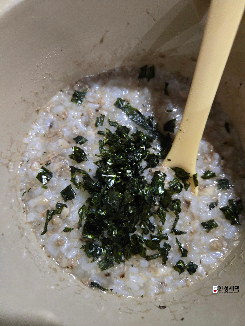 표고버섯-소고기-죽