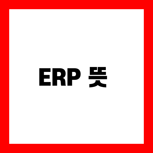 ERP 뜻