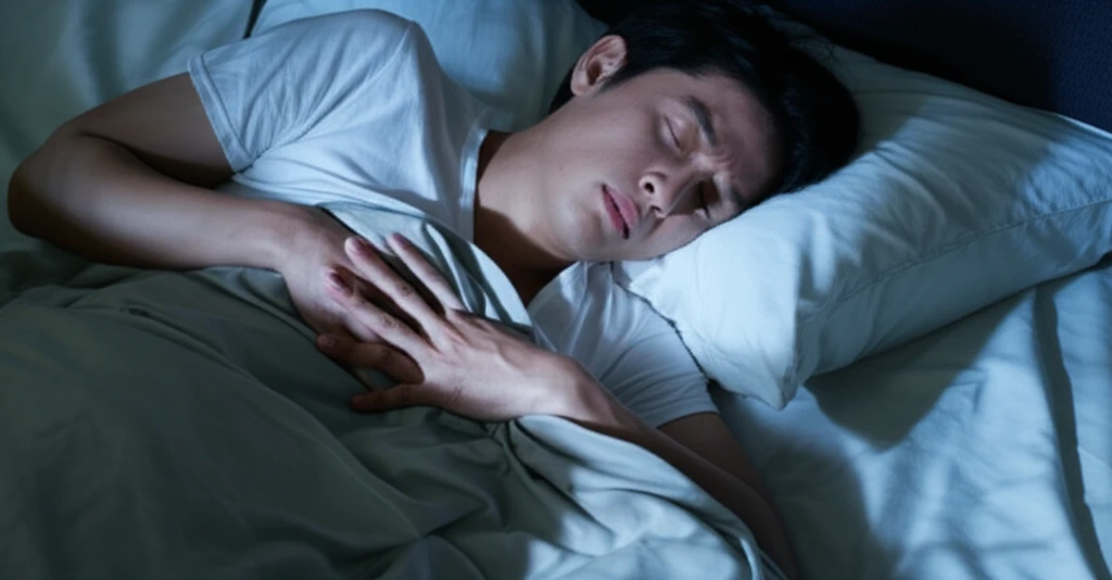 위산 역류를 차단하는 자세 왼쪽으로 ..