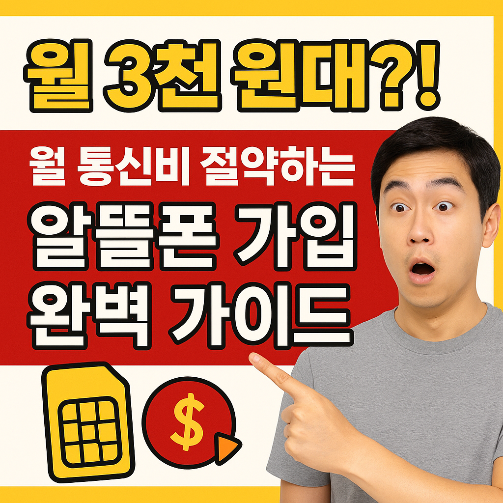 알뜰폰 가입 완벽 가이드