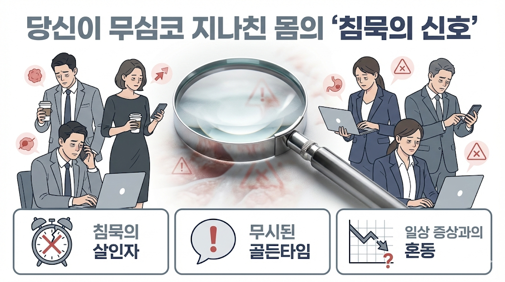 암이 보내는 침묵의 신호 인포그래픽