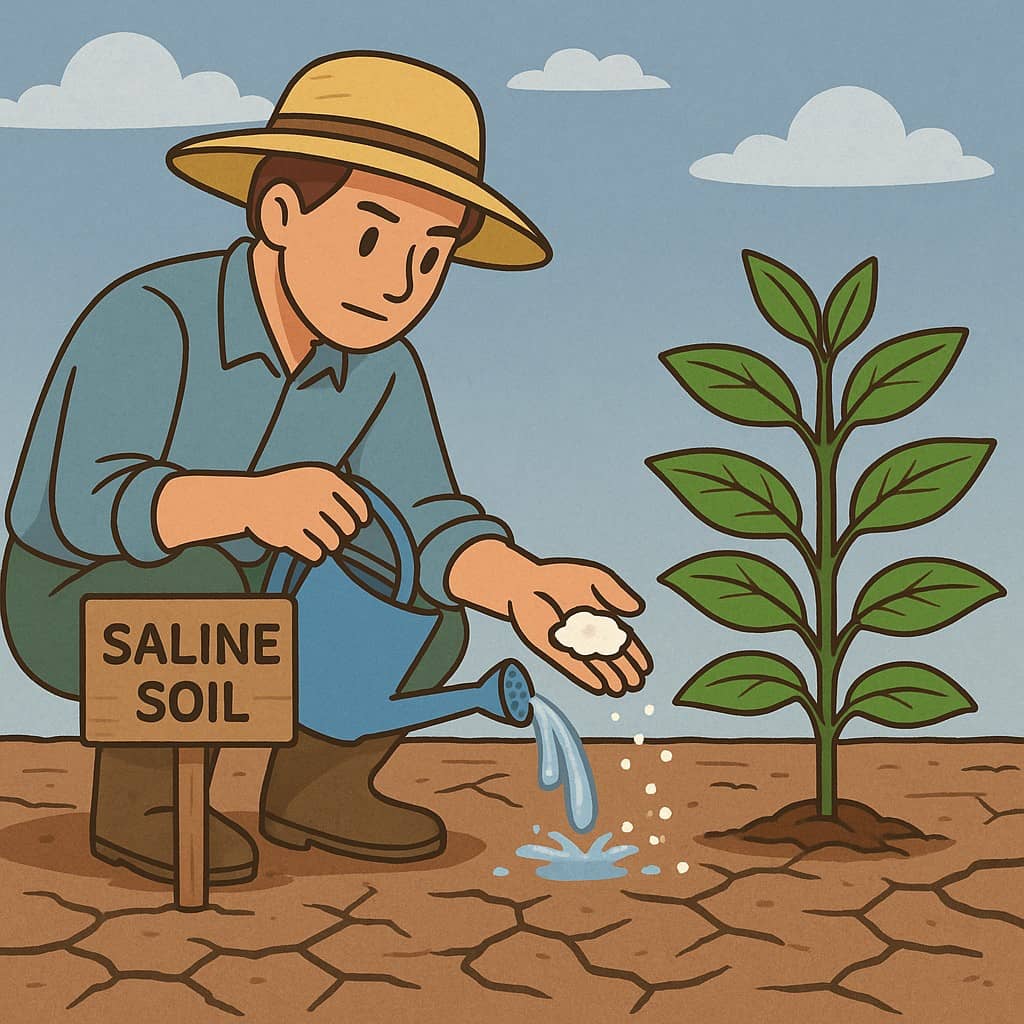 소금기 있는 토양 식물 관리
