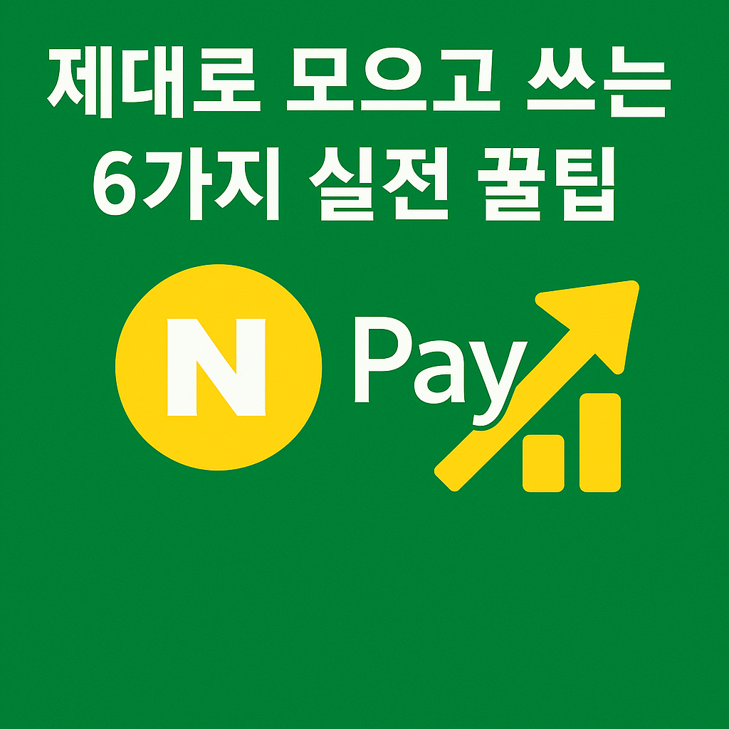 2025 네이버페이 포인트 제대로 모으고 사용하는 6가지 꿀팁