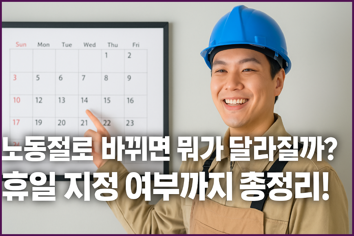 2026년 근로자의 날 &rarr; 노동절로 변경