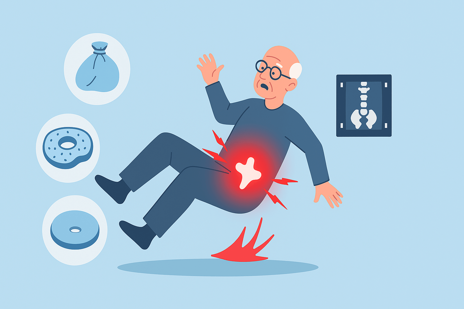 외상성 통증: 낙상과 충격 이후 발생