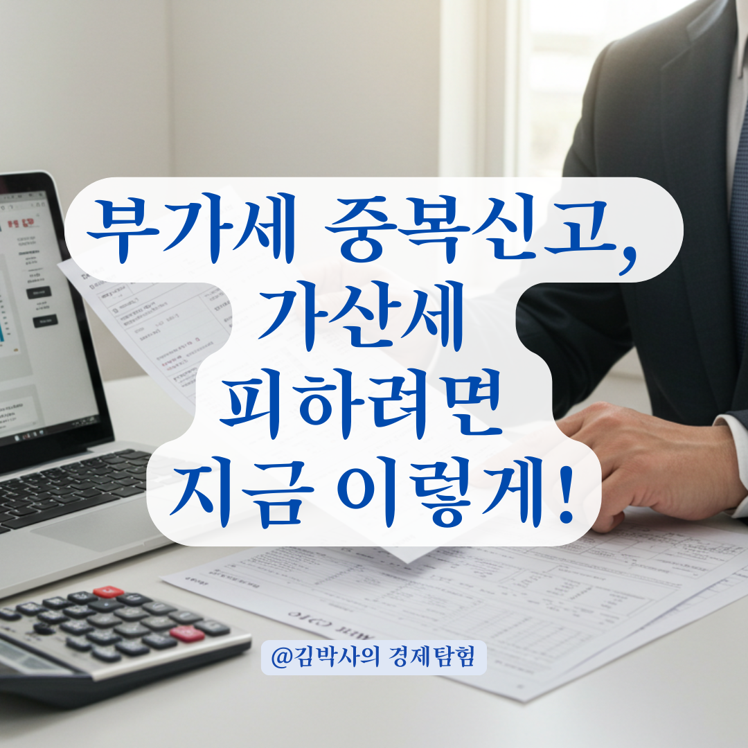 부가세 중복 신고 시 주의할 점, 불이익 피하려면 이렇게 조치하세요.