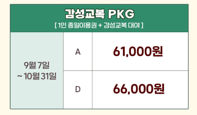 에버랜드 할로윈 기간, 축제, 의상