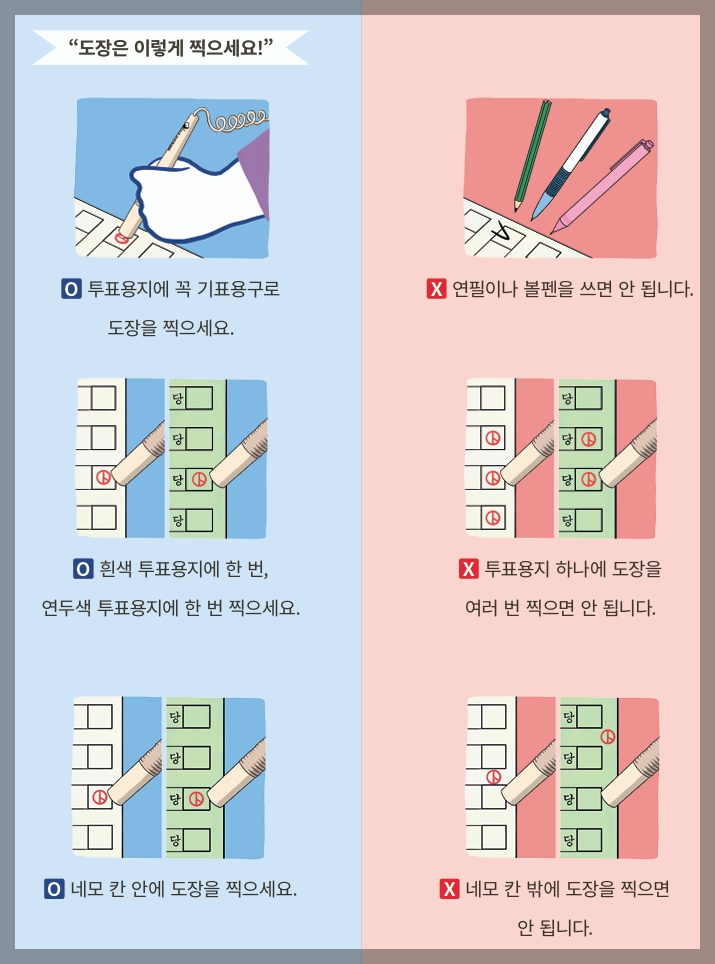 선거 도장 찍기