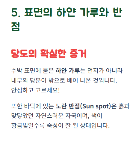 수박 고르는 방법