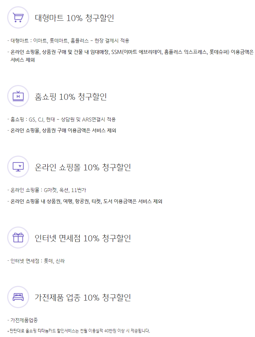 KB국민 탄탄대로 올쇼핑 티타늄카드