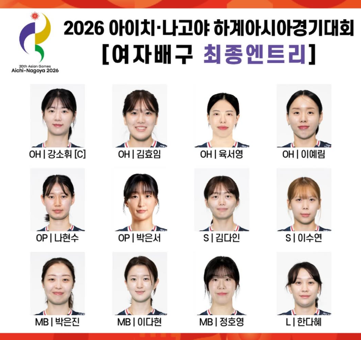 아시안게임 여자배구