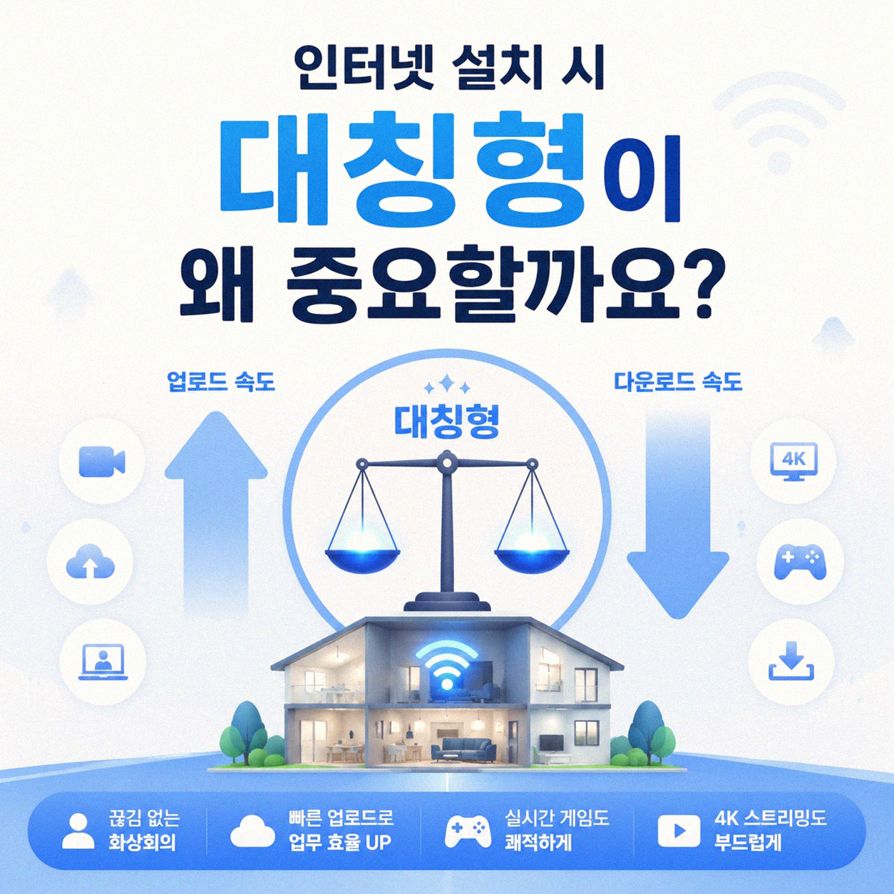 LG 인터넷 KT 인터넷 대칭형 설치 여부 궁금해요