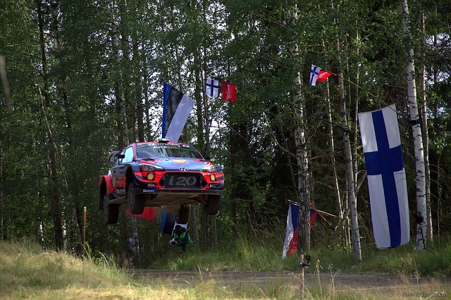 WRC 랠리중인 현대 i20