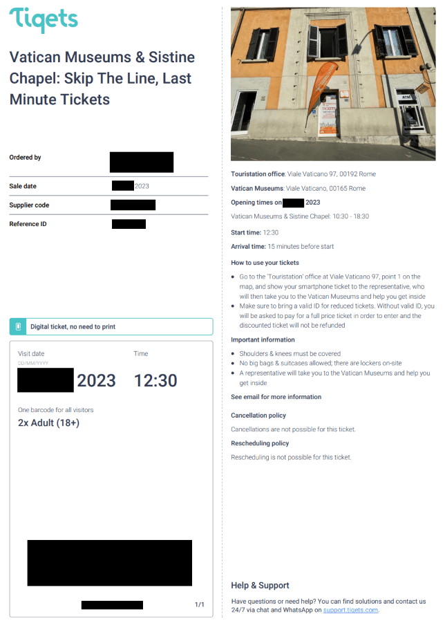 Tiqets-PDF-교환권