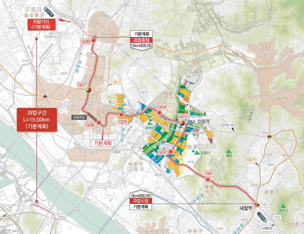 3기 신도시 고양은평선 기본 계획 승인, 개통 목표는 연도 향동 창릉 능곡 화정 지구 여의도역