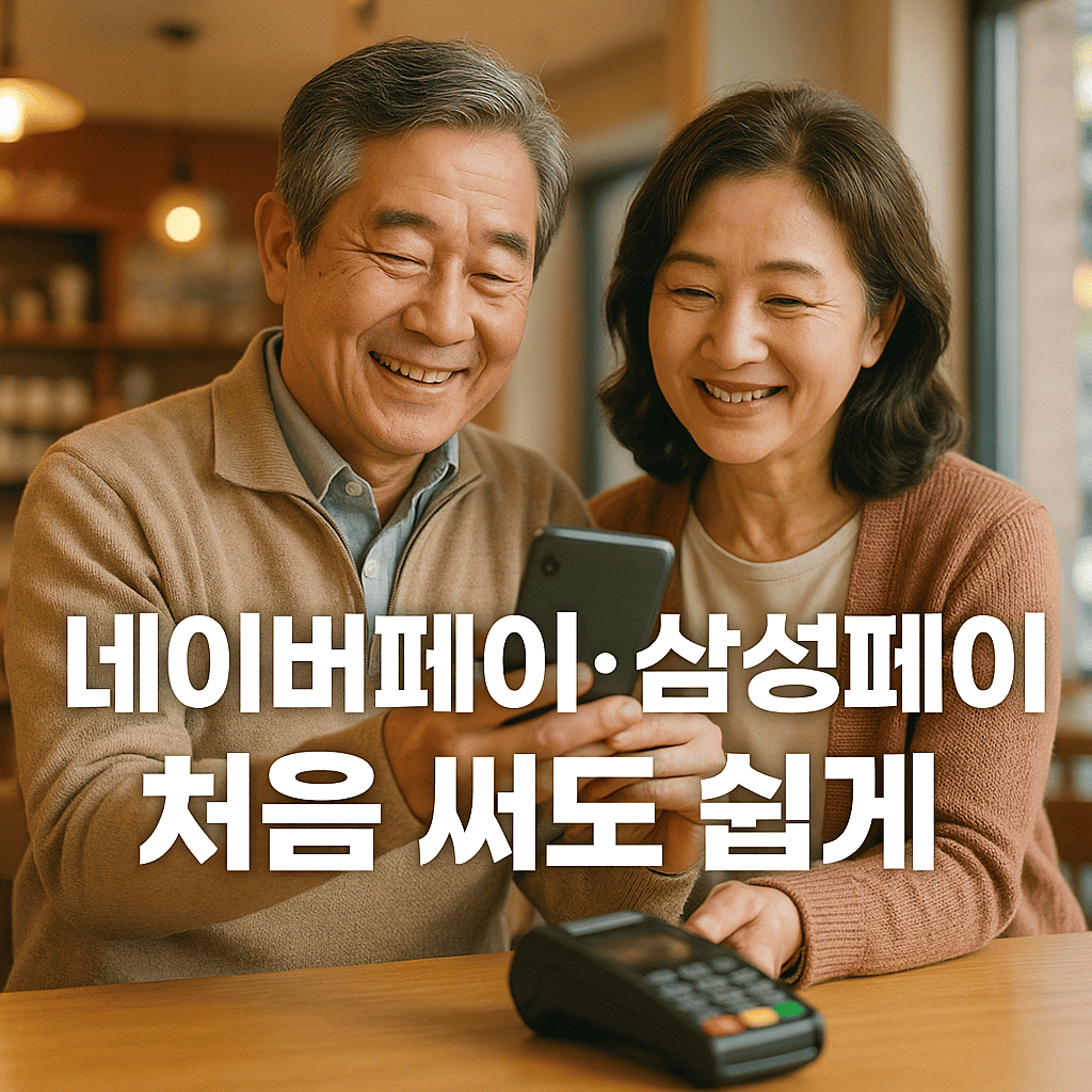 시니어 간편결제 완전정복 네이버페이&amp;#44; 삼성페이 사용법