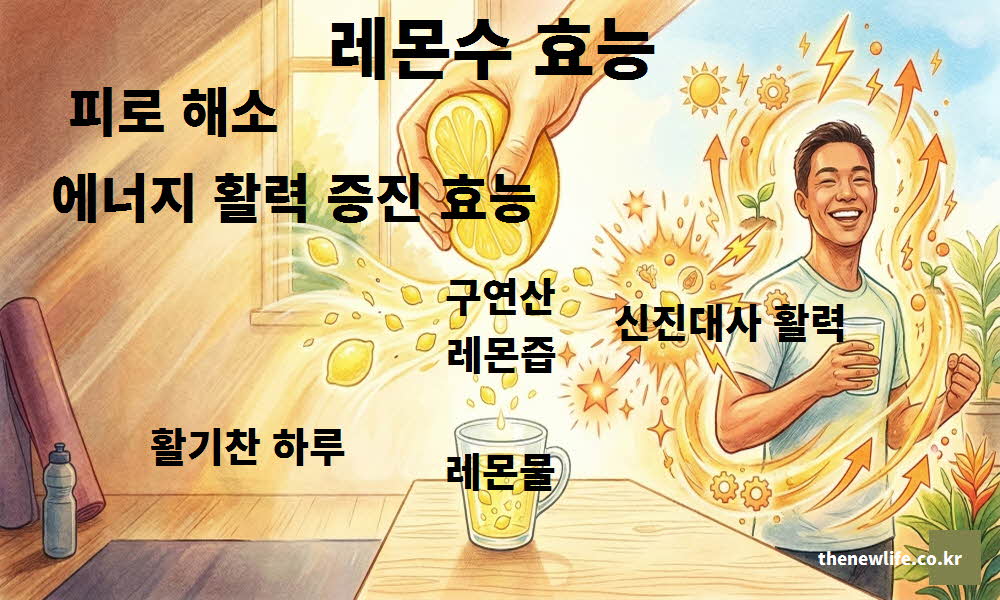 레몬수 효능 피로 해소 에너지 활력 증진