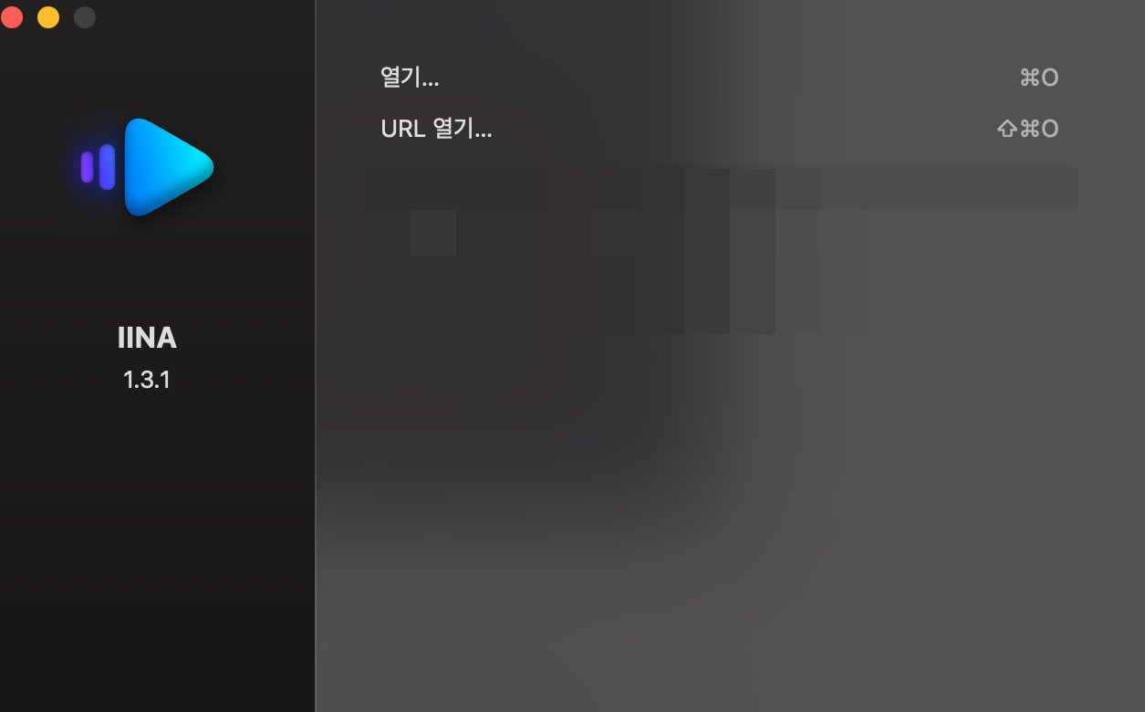 맥북 영상 플레이어 IINA