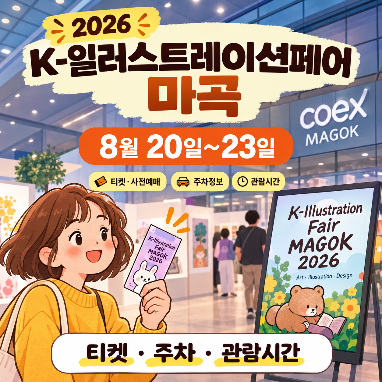 2026 K-일러스트레이션페어 마곡 일정 티켓 관람시간 안내