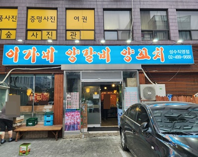 이가네양꼬치간판