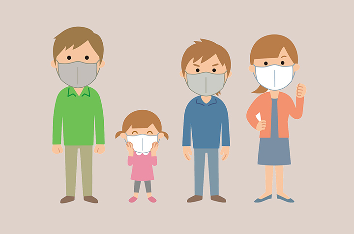 마스크를-착용한-시민들