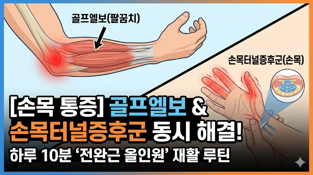 프엘보와 손목터널증후군을 한 방에? 하루 10분 '전완근 올인원' 재활 루틴