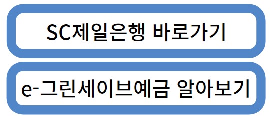 e-그린세이브예금 바로가기입니다.