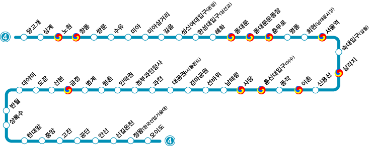 서울 지하철노선도 크게보기