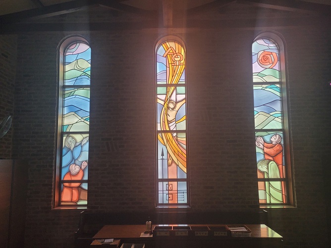 대전 법동성당 스테인드글라스