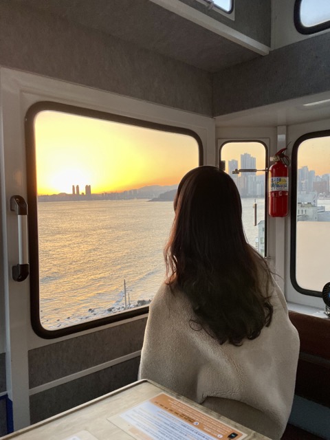 부산-해운대-블루라인파크-스카이캡슐-노을지는-사진