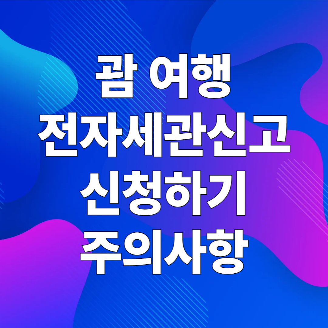 전자세관신고