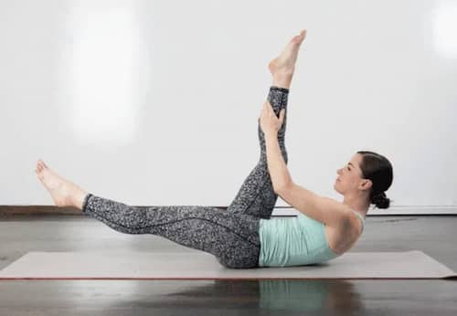 Single Straight Leg Stretch(싱글 스트레이트 레그 스트레치)