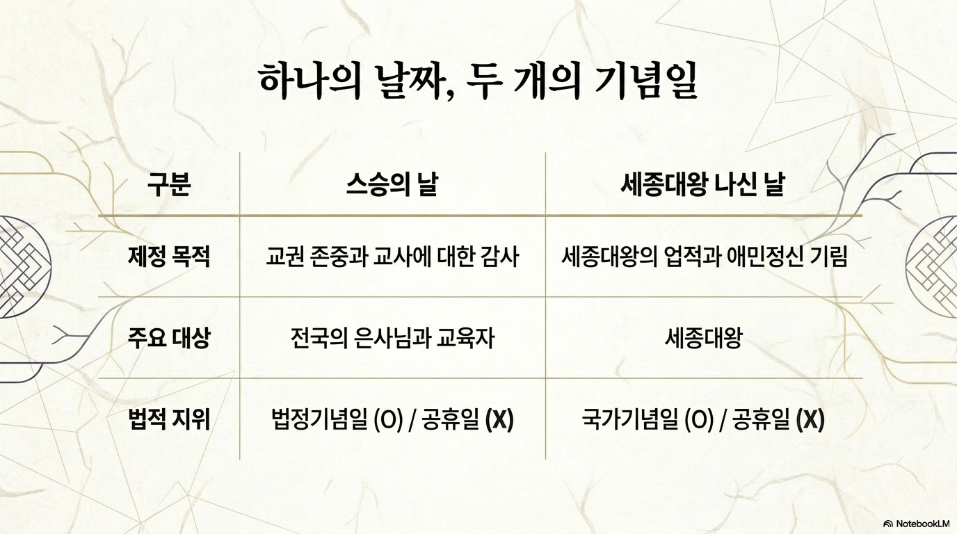 5월 15일 두 개의 기념일