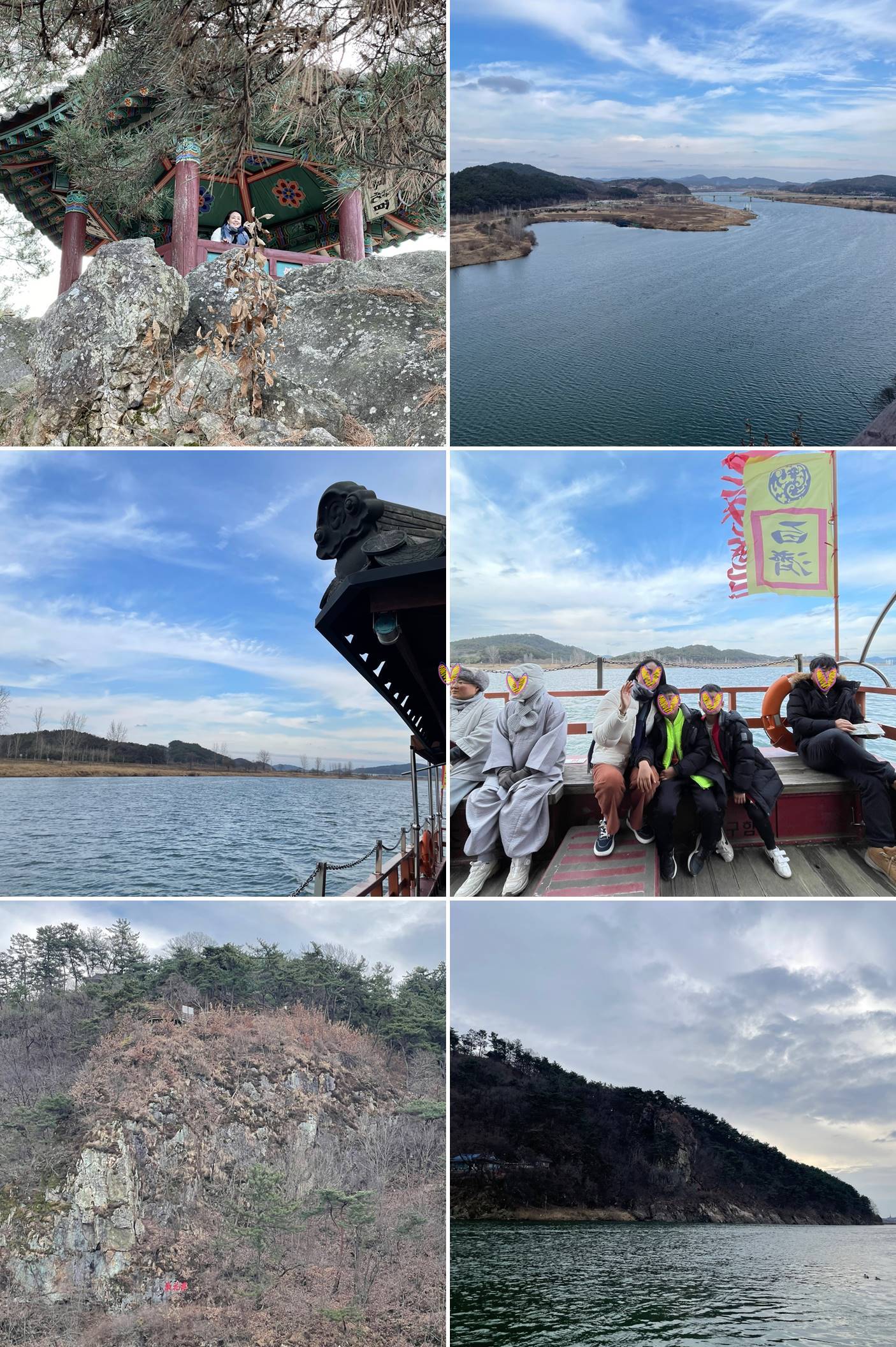 낙화암과 백마강유람선