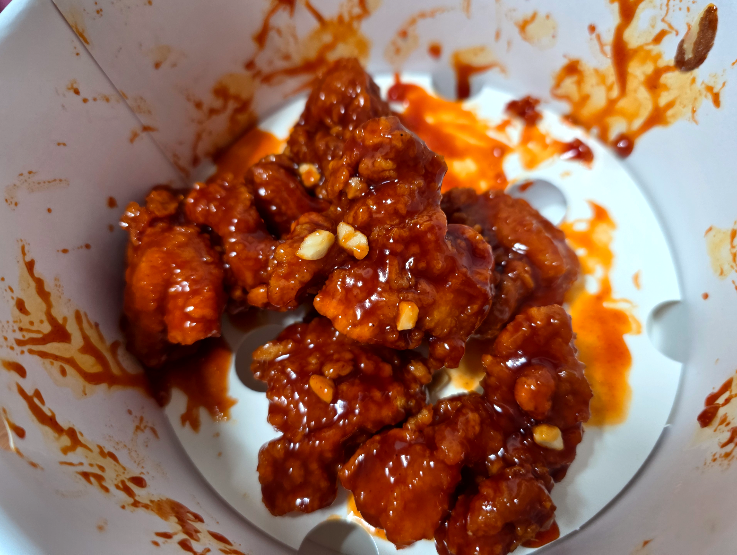 롯데마트한통가득갱엿닭강정